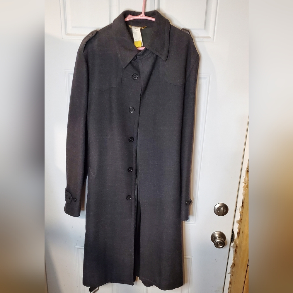 Dolce & Gabbana Gray Alpaca Blend Trench Coat